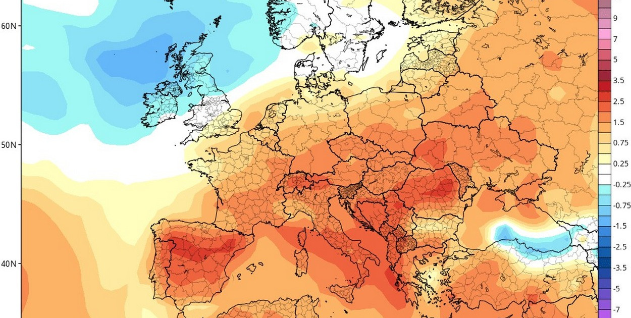 Prognoza temperatury na sierpień 2024 r.