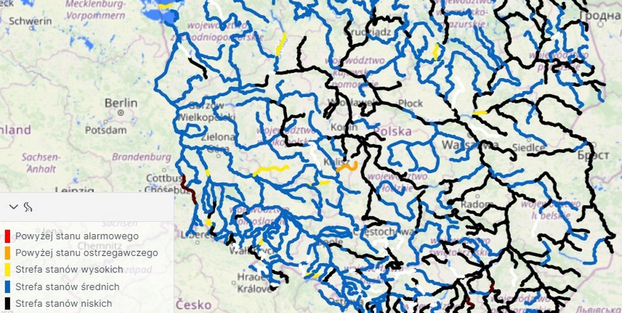 Mapa: IMGW-PIB