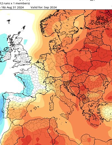 Prognoza temperatury i opadów na wrzesień-1334