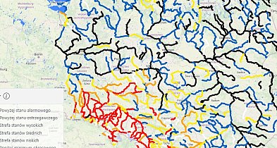 Na rzekach powódź i niżówka-1454