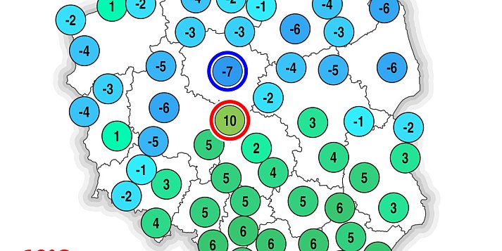Mróz w nocy z poniedziałku na wtorek (5/6.05)- podsumowanie 