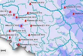 Tygodniowa suma opadów w okresie 6-13 maja 2025 r.-3182