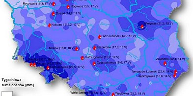 Tygodniowa suma opadów w dniach 13-20 maja 2025 r.-3225