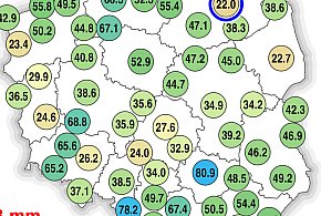 Znaczne sumy opadów w czerwcu (mapy)-3424