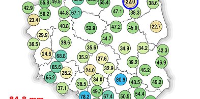 Znaczne sumy opadów w czerwcu (mapy)-3424
