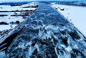 Zamarzająca Wisła...