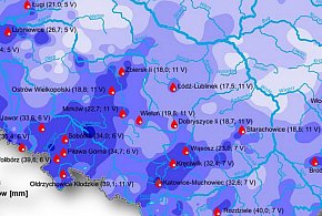 W dniach 5-13 maja zmierzono spore sumy opadów na terenie Polski