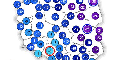 Mroźne noce, ale niebawem mróz osłabnie, a miejscami odpuści...