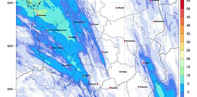 Sumy opadów atmosferycznych w okresie 29-30.05 - wilgotny północny zachód