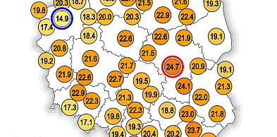 Za nami noc tropikalna z burzą (nd/pn)