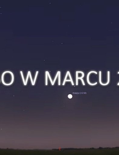 Niebo w marcu 2026 - zakrycie Regulusa przez Księżyc