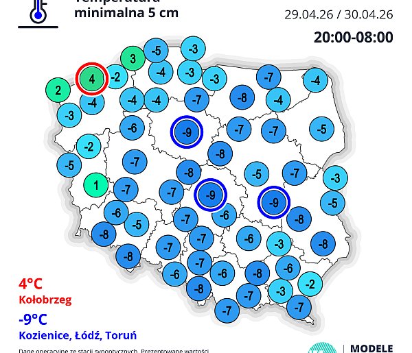 Za nami noc (śr/czw) z mrozem, a przed nami przedsmak lata...