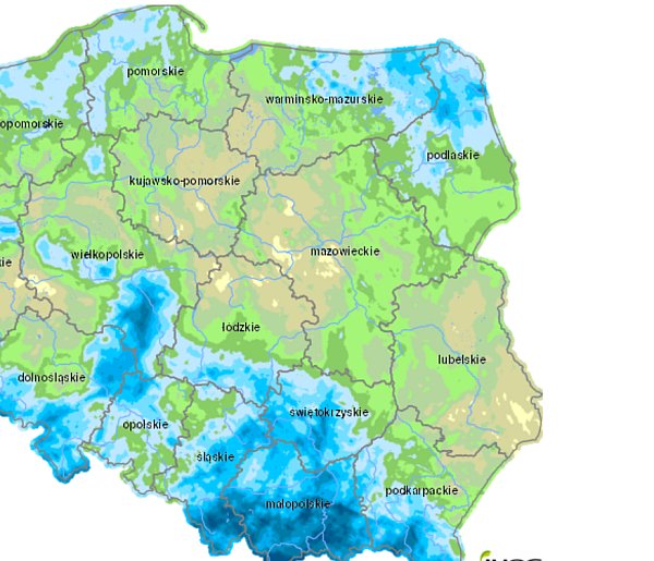 Dalsze pogorszenie Klimatycznego Bilansu Wodnego - nasila się susza