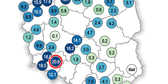 Wreszcie pojawiły się opady, ale niestety nie wszędzie...