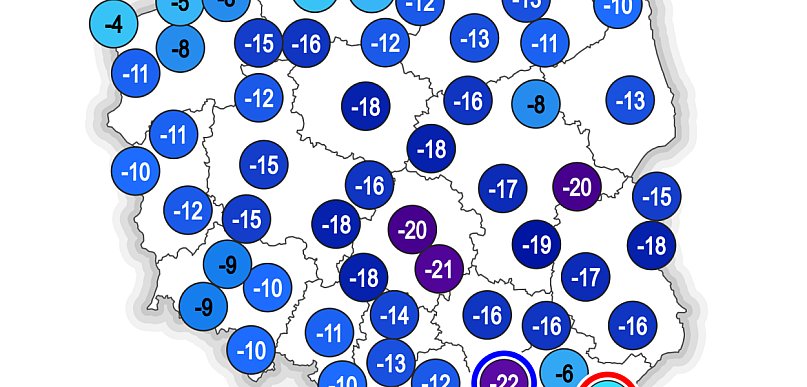 Za nami dotychczas najzimniejsza noc stycznia i na razie zimniej nie będzie