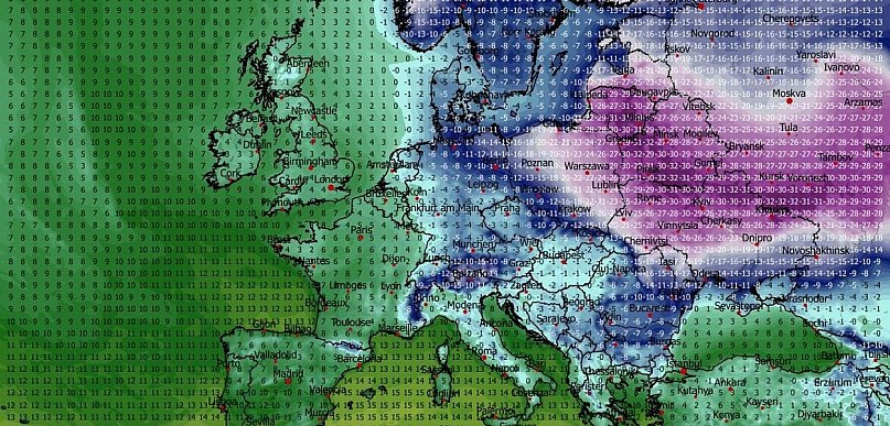 Nadchodzi silny mróz, wraz z bardzo mroźnym wiatrem, ale zaświeci Słońce