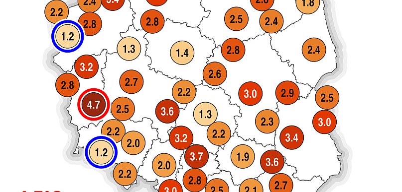 Marzec (do 10 dnia) cieplejszy od normy i bardzo suchy.