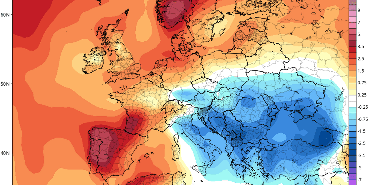 Anomalia temperatury powietrza do 19 października 2025 r.https://www.tropicaltidbits.com/