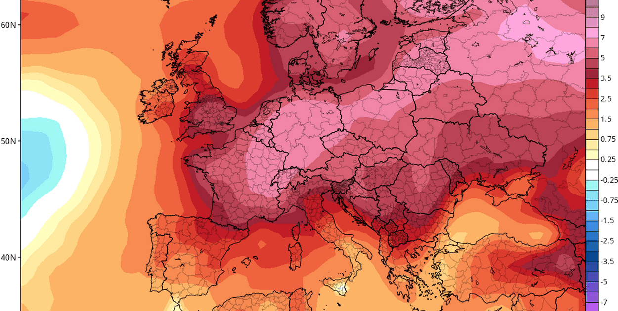 Anomalia temperatury powietrza do 14 grudnia 2025 r.