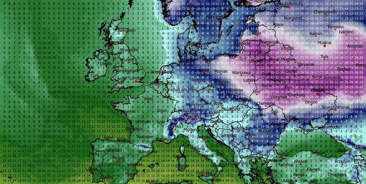 Nadchodzi silny mróz, wraz z bardzo mroźnym wiatrem, ale zaświeci Słońce